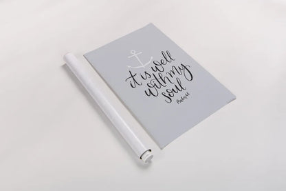 It is Well With My Soul by Becky Thorns. shown as a rolled paper print. Available as archival giclee rolled canvas, fine art paper, or poster print. SKU 61721h.