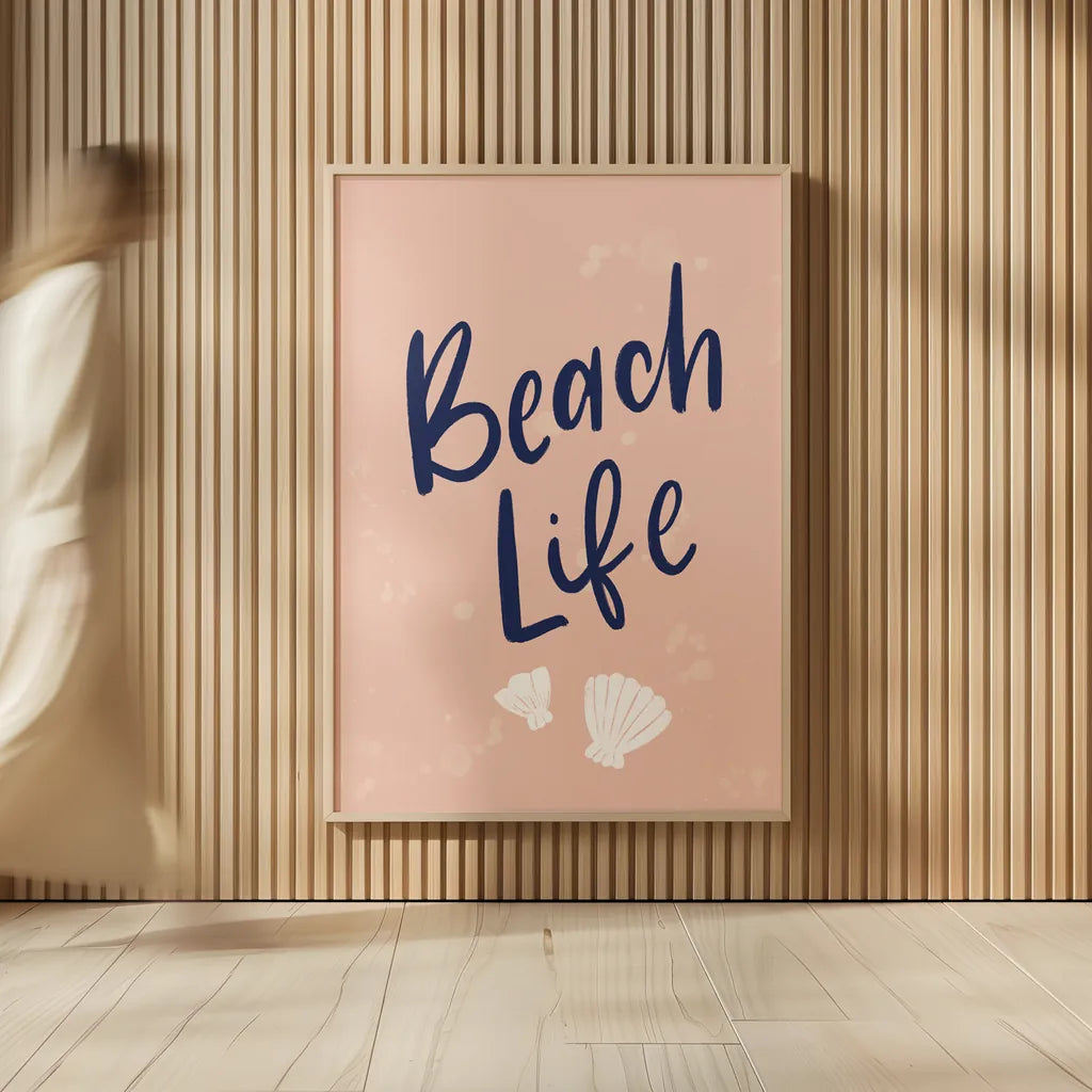 Just Beachy II by Becky Thorns. shown as over sized large wall art. Available as an archival giclee rolled canvas, fine art paper, or poster print. SKU 83389h.