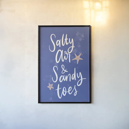 Just Beachy III by Becky Thorns. shown as a paper print in a black flame. Available as a archival giclee rolled canvas, fine art paper, or poster print. SKU 83390h.