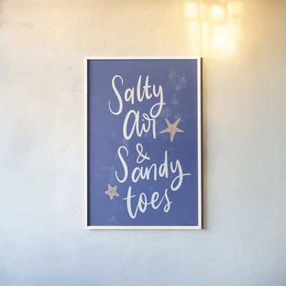 Just Beachy III by Becky Thorns. shown as a paper print in a white frame. Available as a archival giclee rolled canvas, fine art paper, or poster print. SKU 83390h.