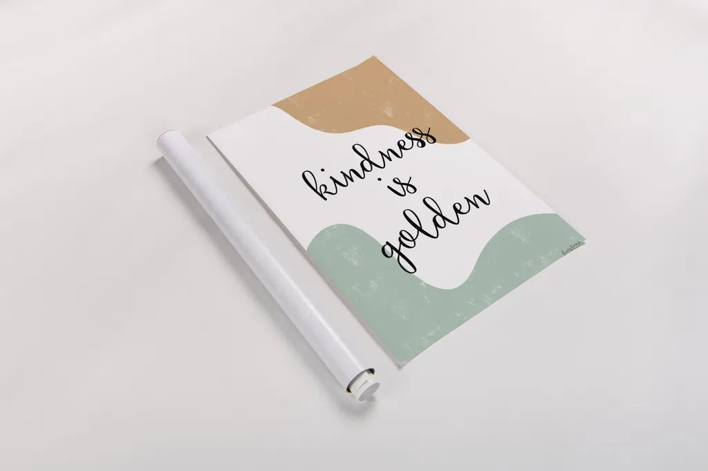 Kindness by Becky Thorns. shown as a rolled paper print. Available as archival giclee rolled canvas, fine art paper, or poster print. SKU 68254h.