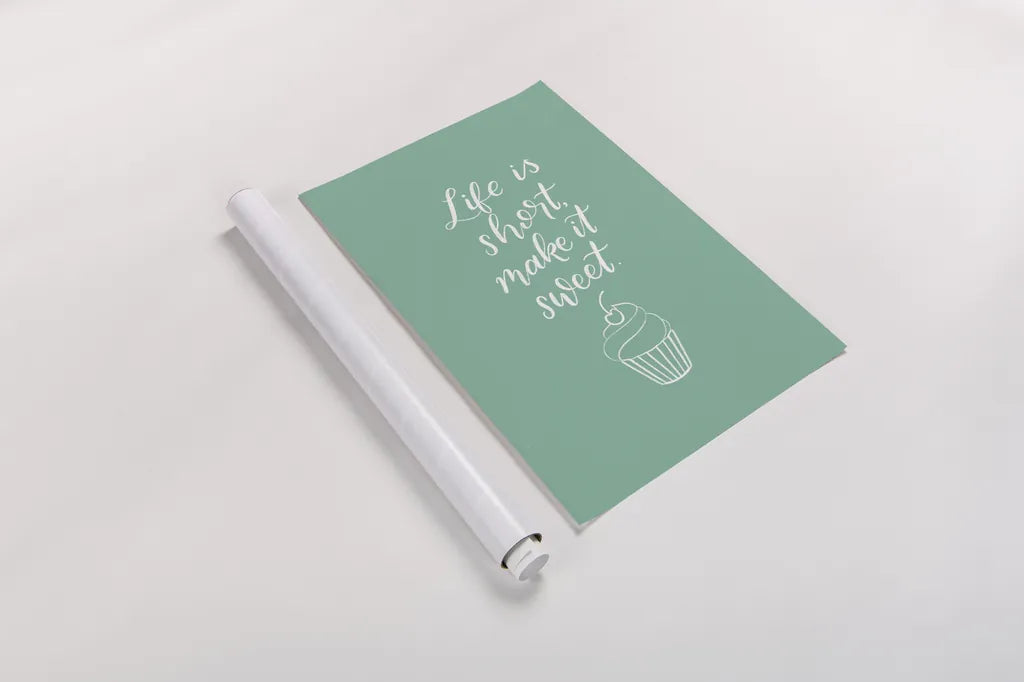 Kitchen Words I by Becky Thorns. shown as a rolled paper print. Available as archival giclee rolled canvas, fine art paper, or poster print. SKU 65482h.