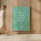 Kitchen Words I by Becky Thorns. shown as over sized large wall art. Available as an archival giclee rolled canvas, fine art paper, or poster print. SKU 65482h.