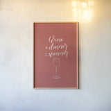 Kitchen Words III by Becky Thorns. shown as a paper print in a natural frame. Available as a archival giclee rolled canvas, fine art paper, or poster print. SKU 65484h.