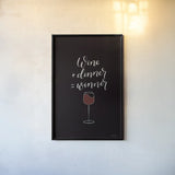 Kitchen Words III BW I by Becky Thorns. shown as a paper print in a black flame. Available as a archival giclee rolled canvas, fine art paper, or poster print. SKU 69862h.