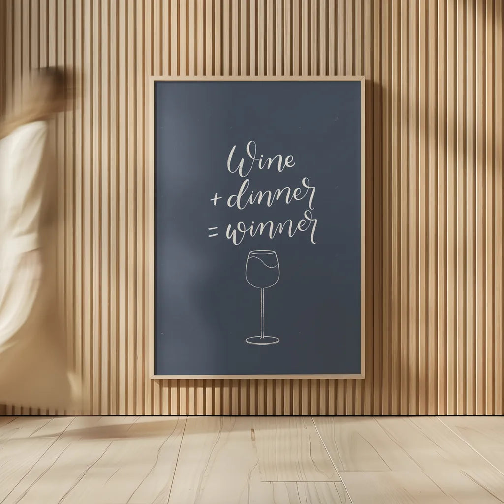 Kitchen Words III Blue by Becky Thorns. shown as over sized large wall art. Available as an archival giclee rolled canvas, fine art paper, or poster print. SKU 70548h.