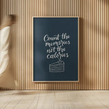 Kitchen Words IV by Becky Thorns. shown as over sized large wall art. Available as an archival giclee rolled canvas, fine art paper, or poster print. SKU 65485h.