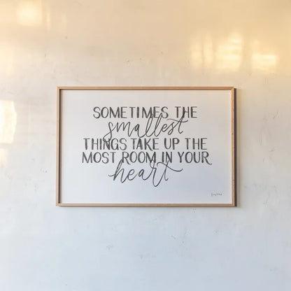 Little Child II BW by Becky Thorns. shown as a paper print in a natural frame. Available as a archival giclee rolled canvas, fine art paper, or poster print. SKU 62143i.