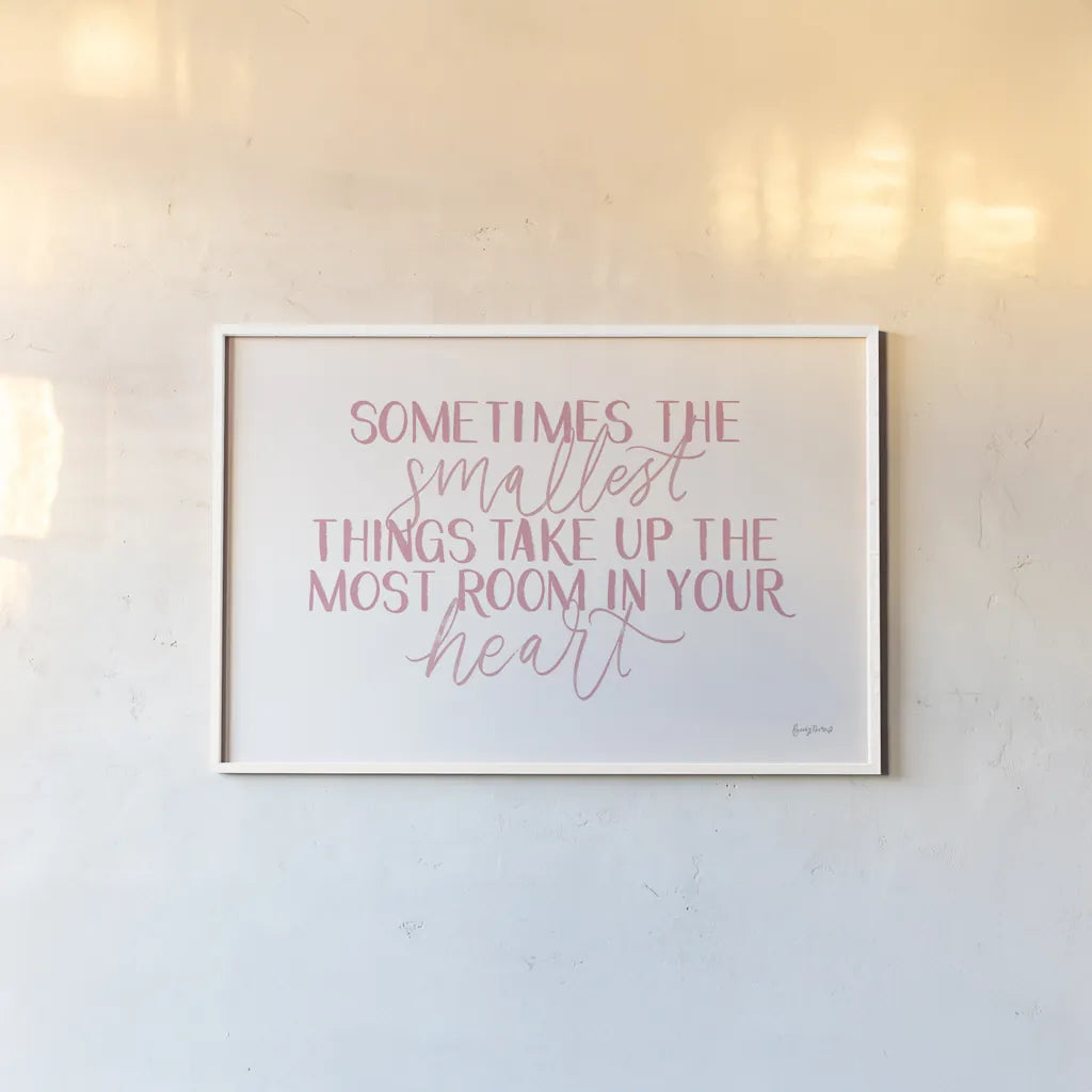 Little Child II Pink by Becky Thorns. shown as a paper print in a white frame. Available as a archival giclee rolled canvas, fine art paper, or poster print. SKU 66994i.