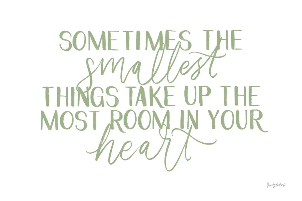 Little Child II Sage by Becky Thorns. SKU 66996i. Archival Giclee Fine art print for wall decor.