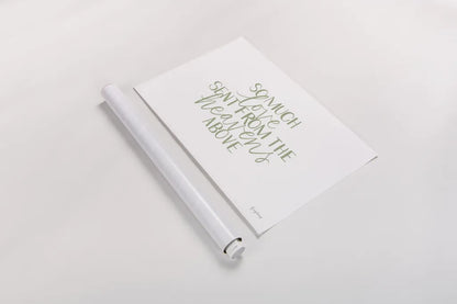 Little Child III Sage by Becky Thorns. shown as a rolled paper print. Available as archival giclee rolled canvas, fine art paper, or poster print. SKU 66997i.