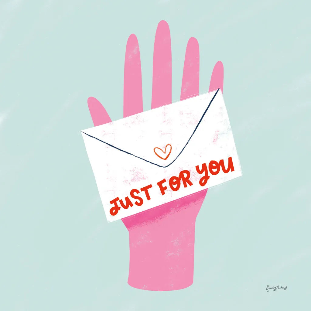 Love Letters I by Becky Thorns. SKU 68906a. Archival Giclee Fine art print for wall decor.