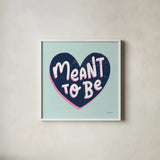 Love Letters II by Becky Thorns. Shown in a crisp white glass frame for a clean and minimalist style. Available as an archival giclee rolled canvas, fine art paper, or poster print. SKU 68907a.