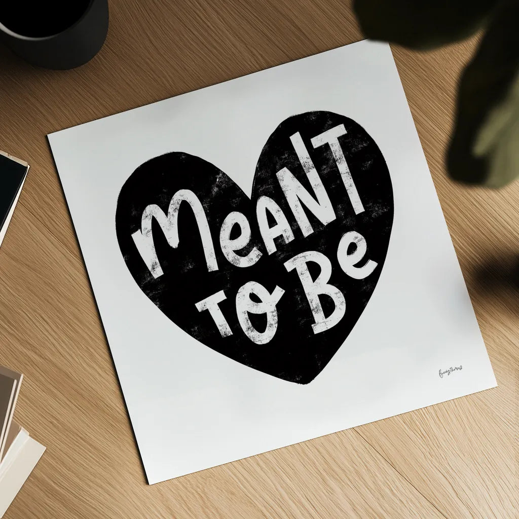 Love Letters II BW by Becky Thorns. Shown as a detailed flat fine art print, highlighting archival giclee quality. Available as an archival giclee rolled canvas, fine art paper, or poster print. SKU 70451a.