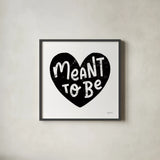 Love Letters II BW by Becky Thorns. Shown in a sleek black glass frame for a contemporary gallery look. Available as an archival giclee rolled canvas, fine art paper, or poster print. SKU 70451a.