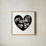 Love Letters II BW by Becky Thorns. Shown in a natural wood glass frame for a timeless modern aesthetic. Available as an archival giclee rolled canvas, fine art paper, or poster print. SKU 70451a.