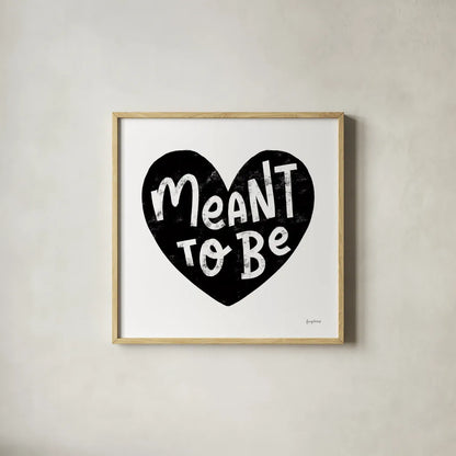 Love Letters II BW by Becky Thorns. Shown in a natural wood glass frame for a timeless modern aesthetic. Available as an archival giclee rolled canvas, fine art paper, or poster print. SKU 70451a.