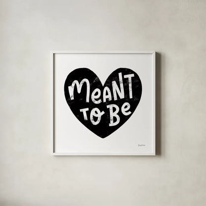 Love Letters II BW by Becky Thorns. Shown in a crisp white glass frame for a clean and minimalist style. Available as an archival giclee rolled canvas, fine art paper, or poster print. SKU 70451a.