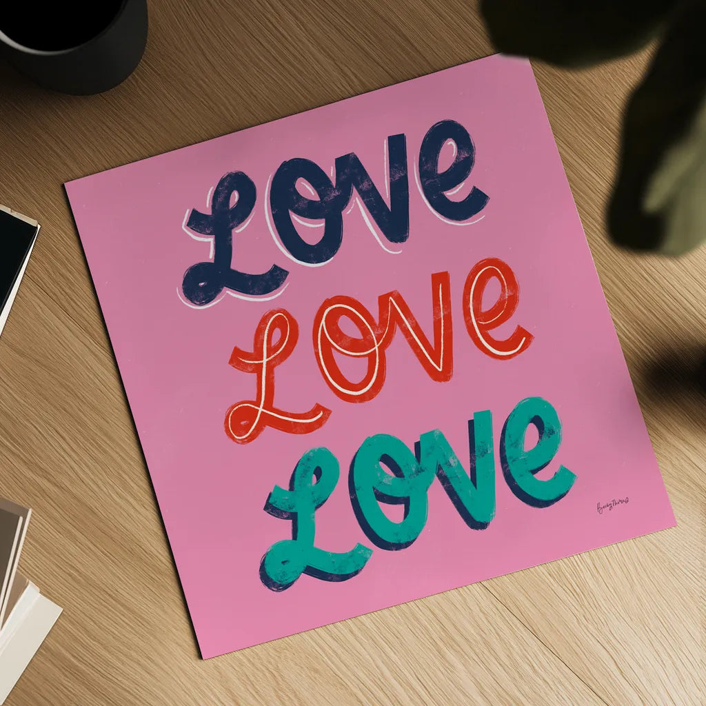 Love Letters III by Becky Thorns. Shown as a detailed flat fine art print, highlighting archival giclee quality. Available as an archival giclee rolled canvas, fine art paper, or poster print. SKU 68908a.