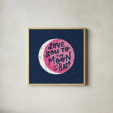 Love Letters IV by Becky Thorns. Shown in a natural wood glass frame for a timeless modern aesthetic. Available as an archival giclee rolled canvas, fine art paper, or poster print. SKU 68909a.
