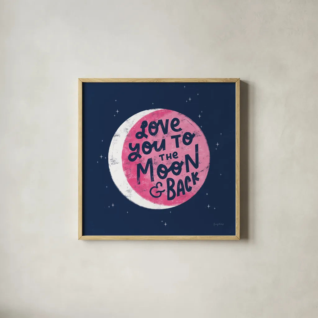 Love Letters IV by Becky Thorns. Shown in a natural wood glass frame for a timeless modern aesthetic. Available as an archival giclee rolled canvas, fine art paper, or poster print. SKU 68909a.