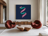 Love Letters V by Becky Thorns. Shown as extra-large giant wall art in a modern living room. Available as an archival giclee rolled canvas, fine art paper, or poster print. SKU 68910a.