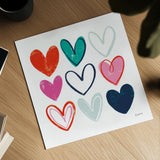 Love Letters VI by Becky Thorns. Shown as a detailed flat fine art print, highlighting archival giclee quality. Available as an archival giclee rolled canvas, fine art paper, or poster print. SKU 68911a.