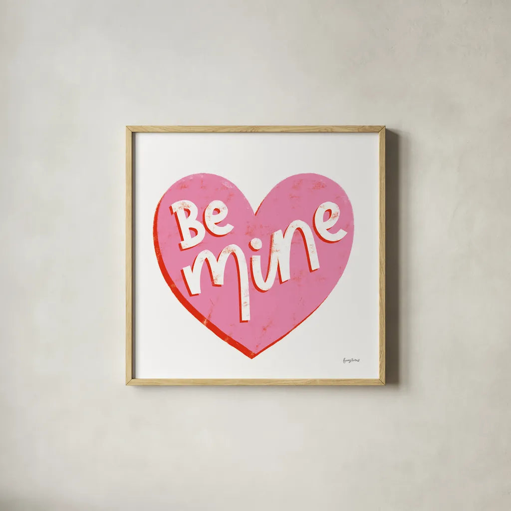 Love Letters VII by Becky Thorns. Shown in a natural wood glass frame for a timeless modern aesthetic. Available as an archival giclee rolled canvas, fine art paper, or poster print. SKU 68912a.