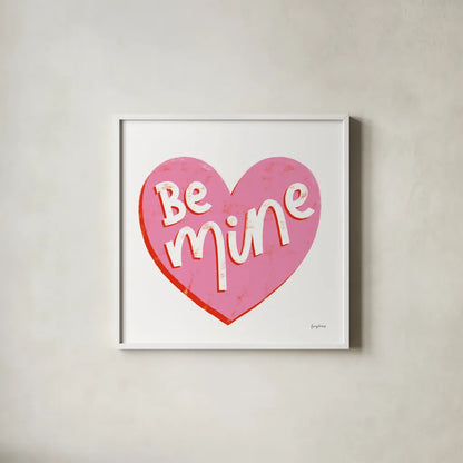 Love Letters VII by Becky Thorns. Shown in a crisp white glass frame for a clean and minimalist style. Available as an archival giclee rolled canvas, fine art paper, or poster print. SKU 68912a.