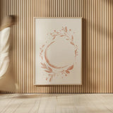 Lunar I Neutral by Becky Thorns. shown as over sized large wall art. Available as an archival giclee rolled canvas, fine art paper, or poster print. SKU 75900h.