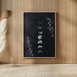 Lunar II by Becky Thorns. shown as over sized large wall art. Available as an archival giclee rolled canvas, fine art paper, or poster print. SKU 67815h.