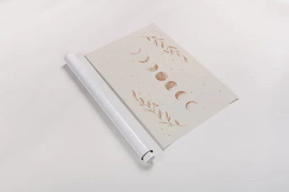 Lunar II Neutral by Becky Thorns. shown as a rolled paper print. Available as archival giclee rolled canvas, fine art paper, or poster print. SKU 75901h.