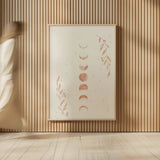 Lunar II Neutral by Becky Thorns. shown as over sized large wall art. Available as an archival giclee rolled canvas, fine art paper, or poster print. SKU 75901h.
