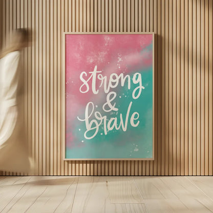 Magical Girl I by Becky Thorns. shown as over sized large wall art. Available as an archival giclee rolled canvas, fine art paper, or poster print. SKU 66454h.