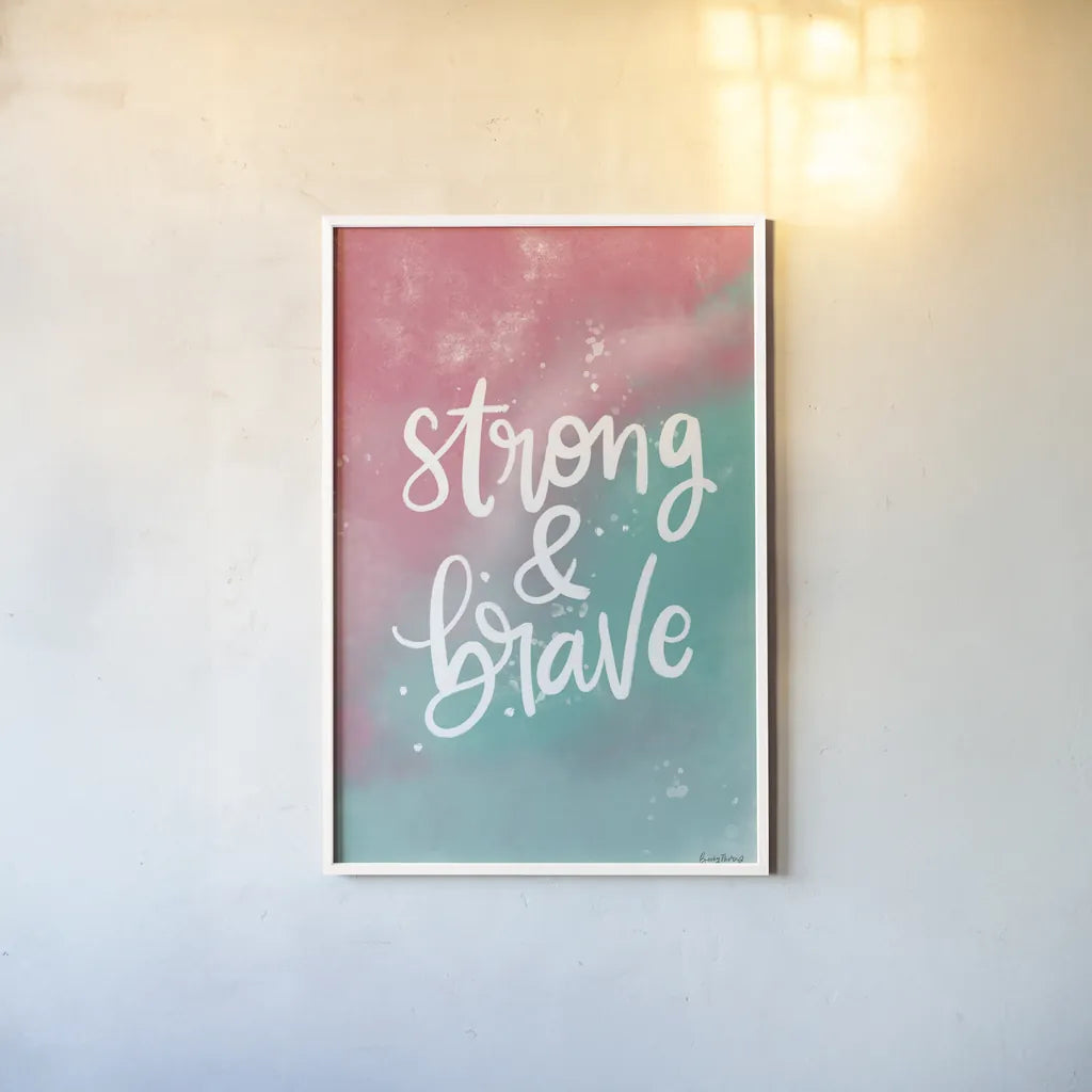 Magical Girl I by Becky Thorns. shown as a paper print in a white frame. Available as a archival giclee rolled canvas, fine art paper, or poster print. SKU 66454h.