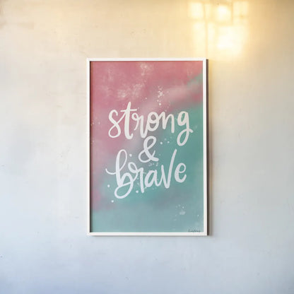 Magical Girl I by Becky Thorns. shown as a paper print in a white frame. Available as a archival giclee rolled canvas, fine art paper, or poster print. SKU 66454h.