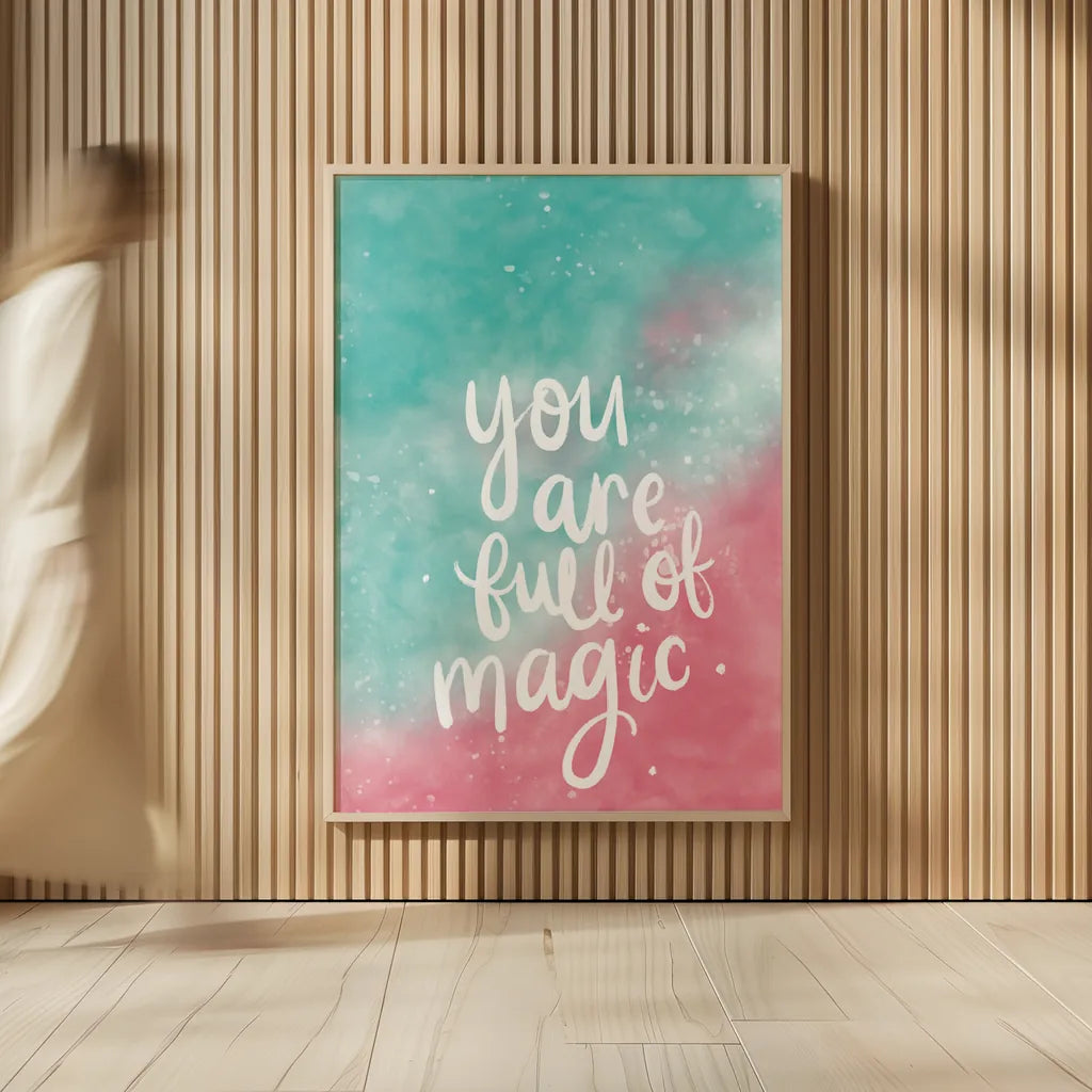 Magical Girl II by Becky Thorns. shown as over sized large wall art. Available as an archival giclee rolled canvas, fine art paper, or poster print. SKU 66455h.