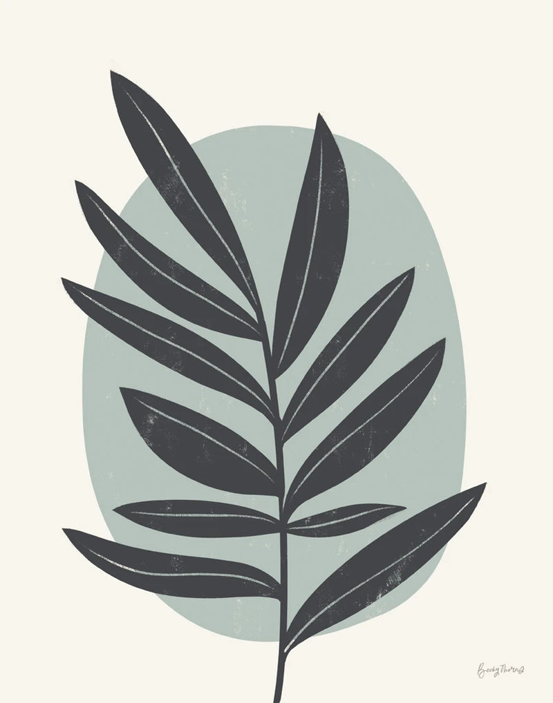 Mid Century Modern I Blue by Becky Thorns