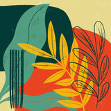 Mid Century Modern II by Becky Thorns. SKU 64669a. Archival Giclee Fine art print for wall decor.
