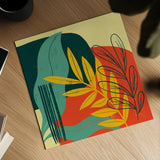 Mid Century Modern II by Becky Thorns. Shown as a detailed flat fine art print, highlighting archival giclee quality. Available as an archival giclee rolled canvas, fine art paper, or poster print. SKU 64669a.