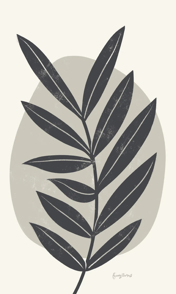 Mid Century Modern II Gray Crop by Becky Thorns