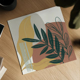 Mid Century Modern II Light by Becky Thorns. Shown as a detailed flat fine art print, highlighting archival giclee quality. Available as an archival giclee rolled canvas, fine art paper, or poster print. SKU 69582a.