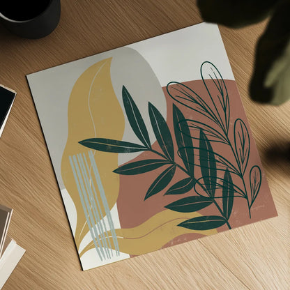 Mid Century Modern II Light by Becky Thorns. Shown as a detailed flat fine art print, highlighting archival giclee quality. Available as an archival giclee rolled canvas, fine art paper, or poster print. SKU 69582a.