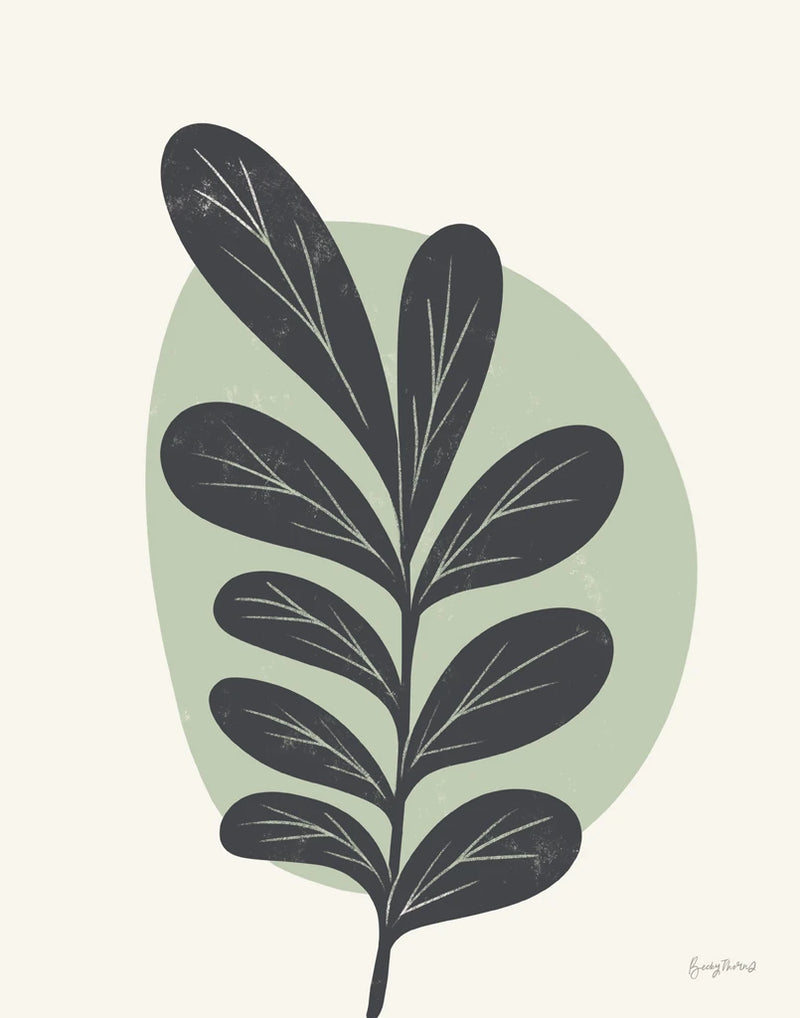 Mid Century Modern III Sage by Becky Thorns