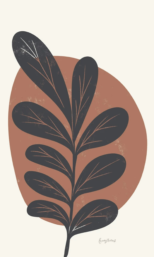 Mid Century Modern III Terracotta Crop by Becky Thorns