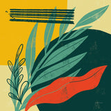 Mid Century Modern IV by Becky Thorns. SKU 64671a. Archival Giclee Fine art print for wall decor.