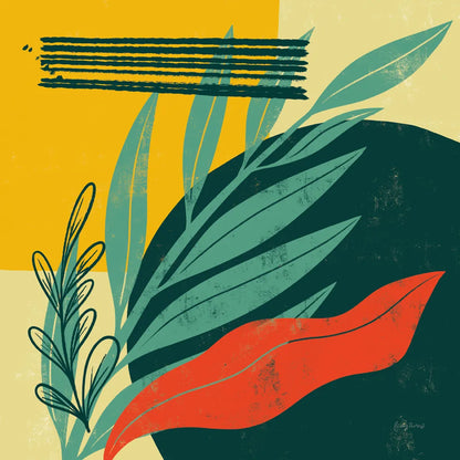 Mid Century Modern IV by Becky Thorns. SKU 64671a. Archival Giclee Fine art print for wall decor.