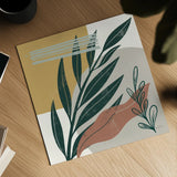 Mid Century Modern IV Light by Becky Thorns. Shown as a detailed flat fine art print, highlighting archival giclee quality. Available as an archival giclee rolled canvas, fine art paper, or poster print. SKU 69584a.