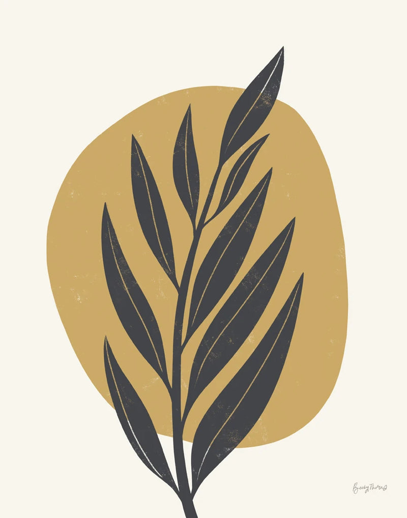 Mid Century Modern IV Yellow by Becky Thorns