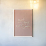 Mod Glam Good Energy II by Becky Thorns. shown as a paper print in a white frame. Available as a archival giclee rolled canvas, fine art paper, or poster print. SKU 66718h.
